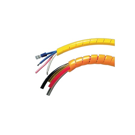 Panduit SPIRAL WRAP 1/2"OD BUNDLE, RANGE 3/8"- 4" FLAME RETARDANT T50R-CY